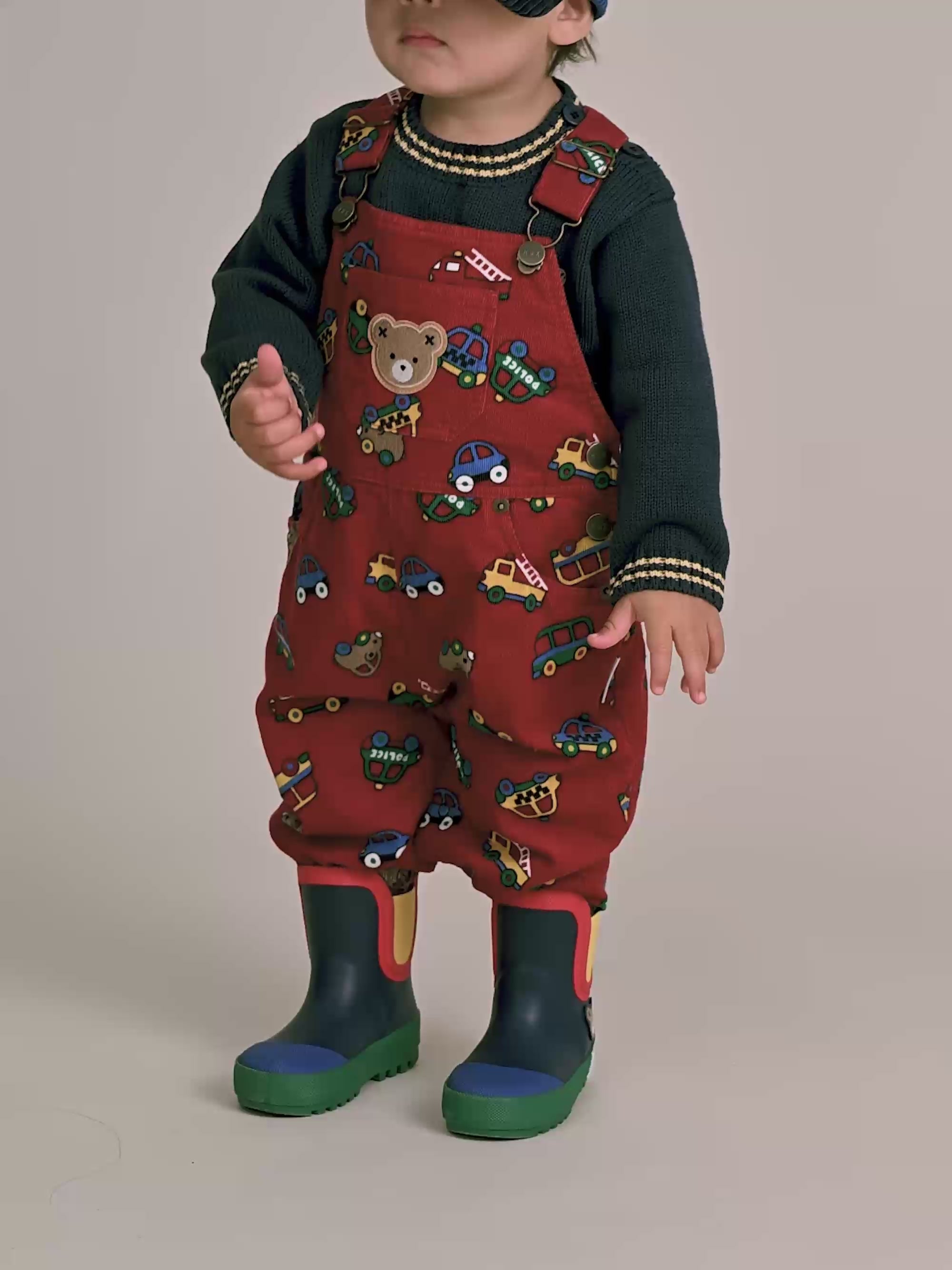 Vroom Vroom Cord Overalls OVERALL Huxbaby